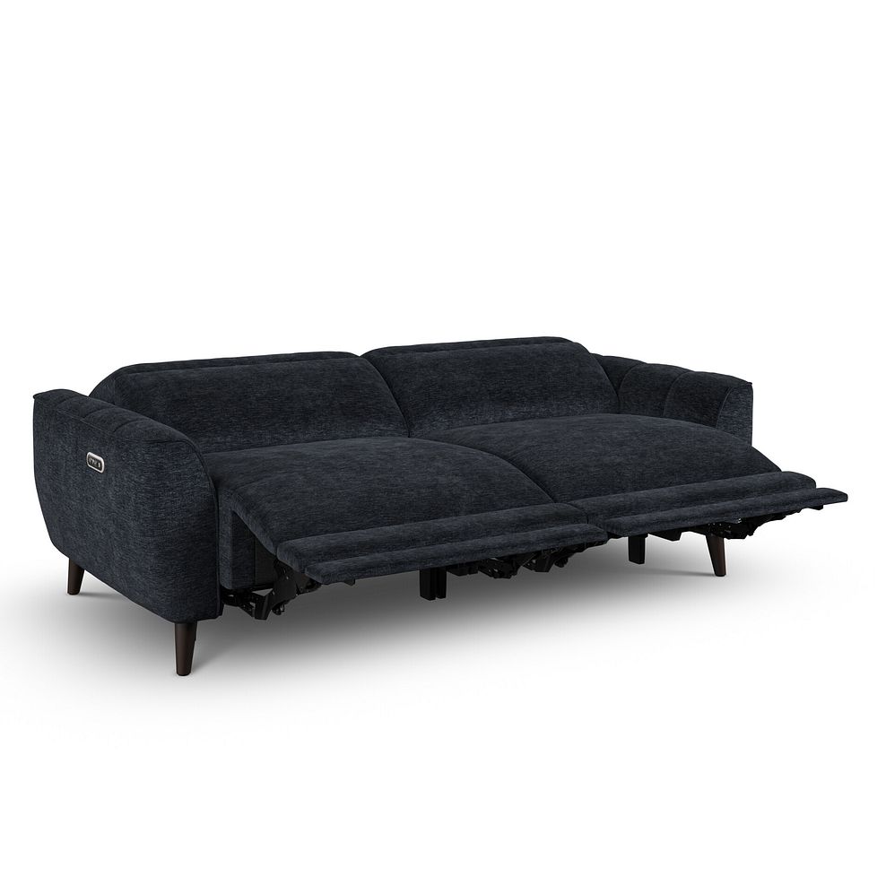 Emilia 3 Seater Electric Recliner Sofa with Power Ratchet Headrests in Montreal Denim Fabric 4