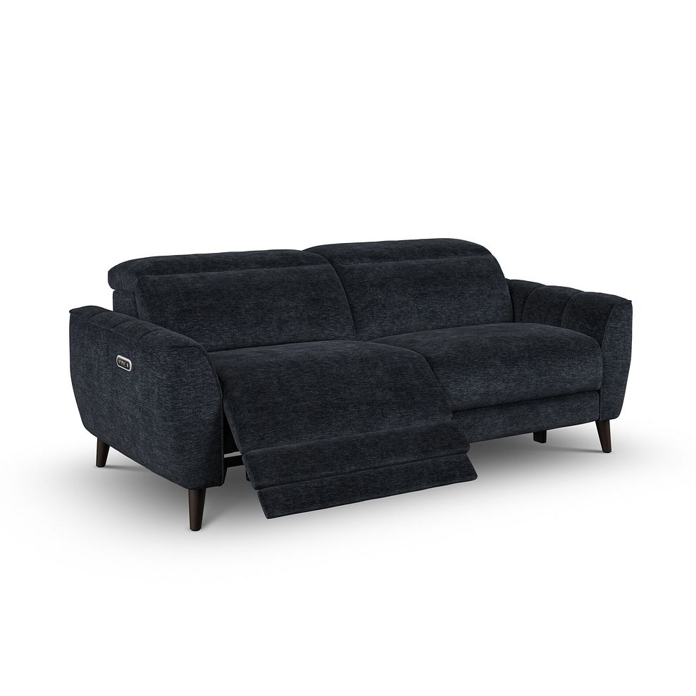 Emilia 3 Seater Electric Recliner Sofa with Power Ratchet Headrests in Montreal Denim Fabric 2