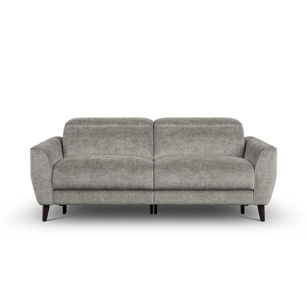 Emilia 3 Seater Electric Recliner Sofa with Power Ratchet Headrests in Montreal Grey Fabric 7