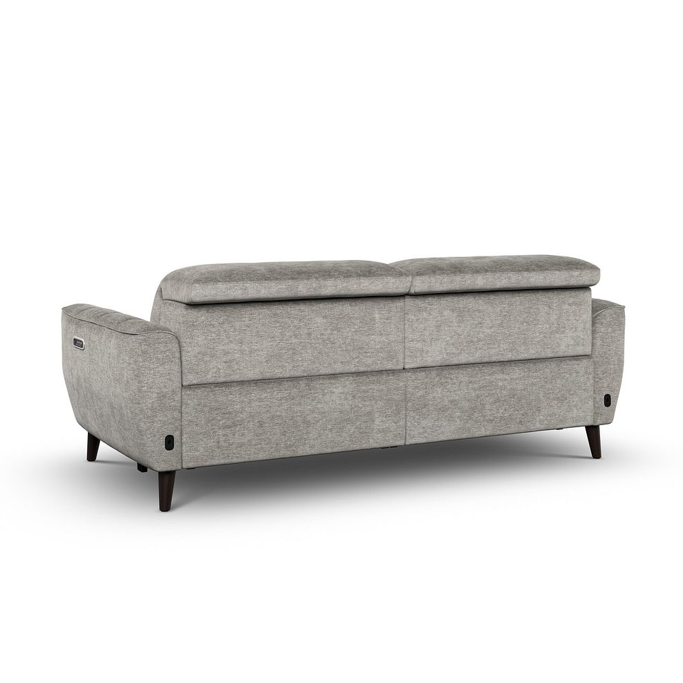 Emilia 3 Seater Electric Recliner Sofa with Power Ratchet Headrests in Montreal Grey Fabric 10