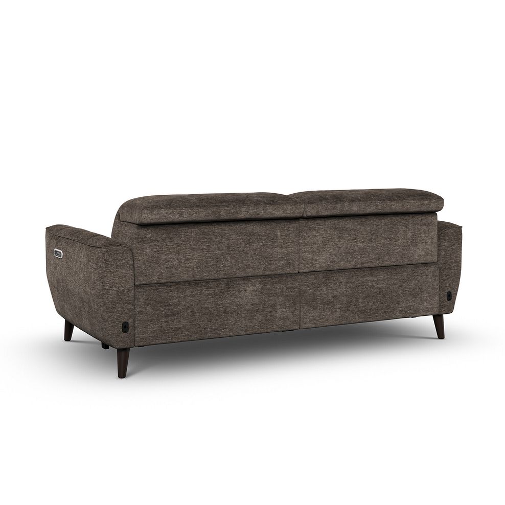 Emilia 3 Seater Electric Recliner Sofa with Power Ratchet Headrests in Montreal Mole Fabric 10