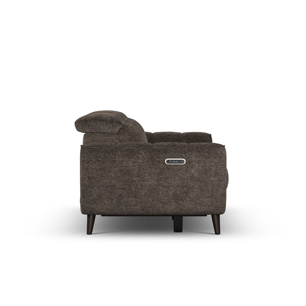 Emilia 3 Seater Electric Recliner Sofa with Power Ratchet Headrests in Montreal Mole Fabric 8