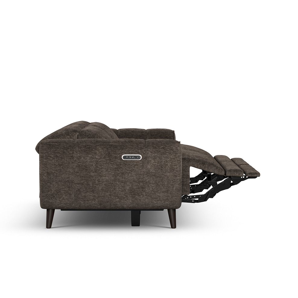 Emilia 3 Seater Electric Recliner Sofa with Power Ratchet Headrests in Montreal Mole Fabric 9