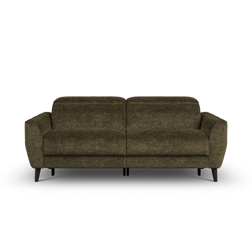 Emilia 3 Seater Electric Recliner Sofa with Power Ratchet Headrests in Montreal Olive Fabric 7