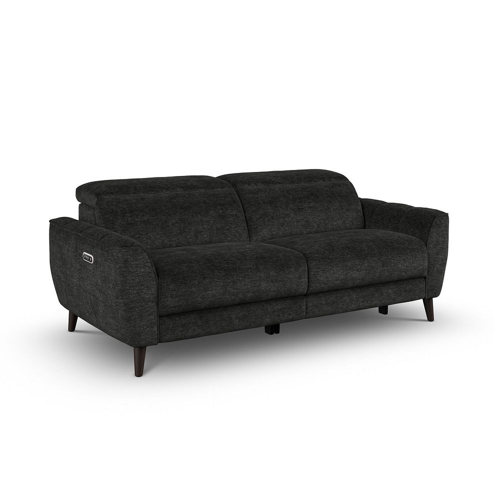Emilia 3 Seater Electric Recliner Sofa with Power Ratchet Headrests in Montreal Slate Fabric 1