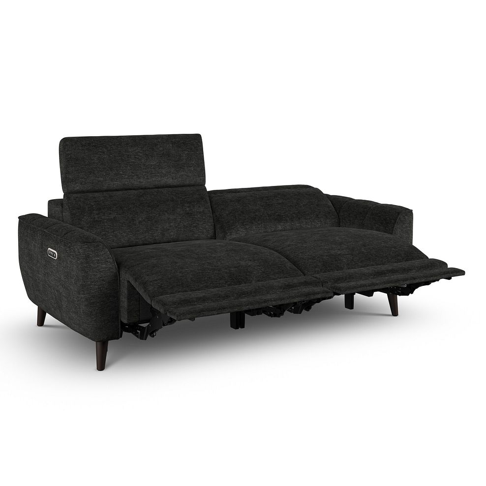 Emilia 3 Seater Electric Recliner Sofa with Power Ratchet Headrests in Montreal Slate Fabric 6