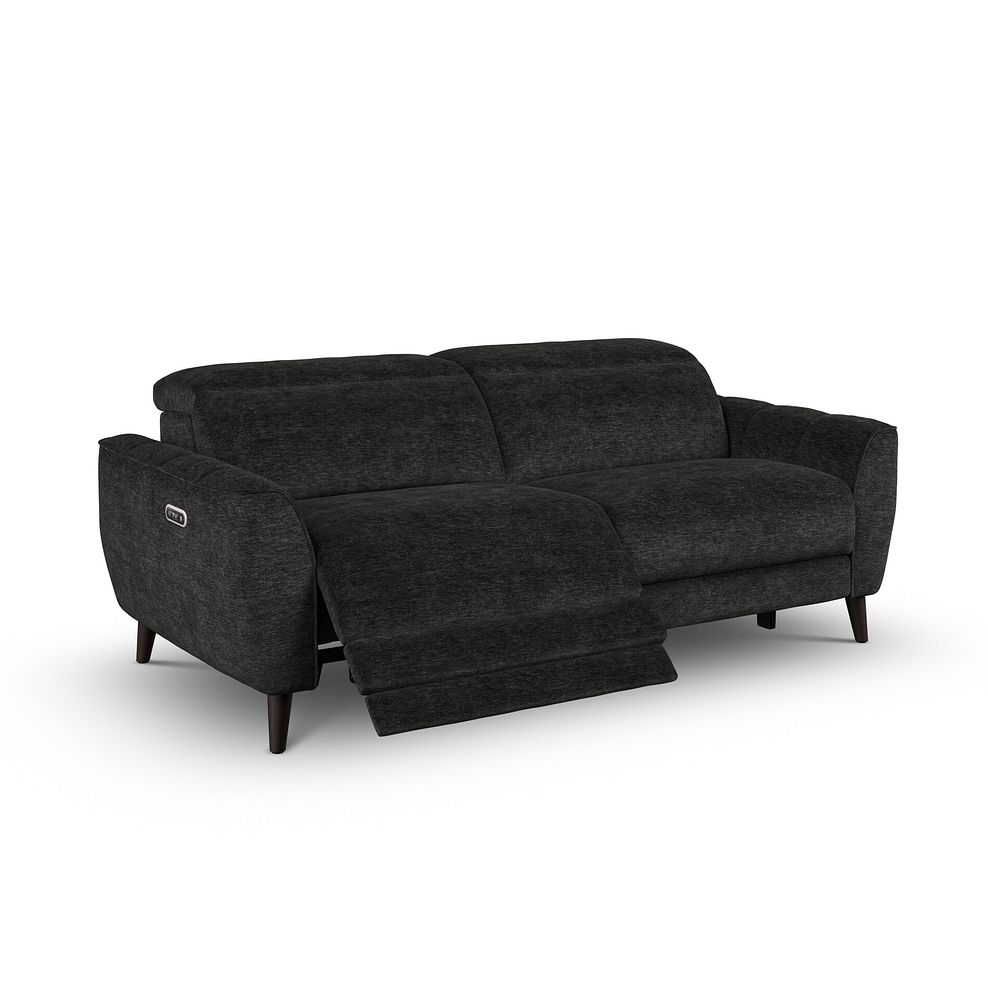 Emilia 3 Seater Electric Recliner Sofa with Power Ratchet Headrests in Montreal Slate Fabric 2