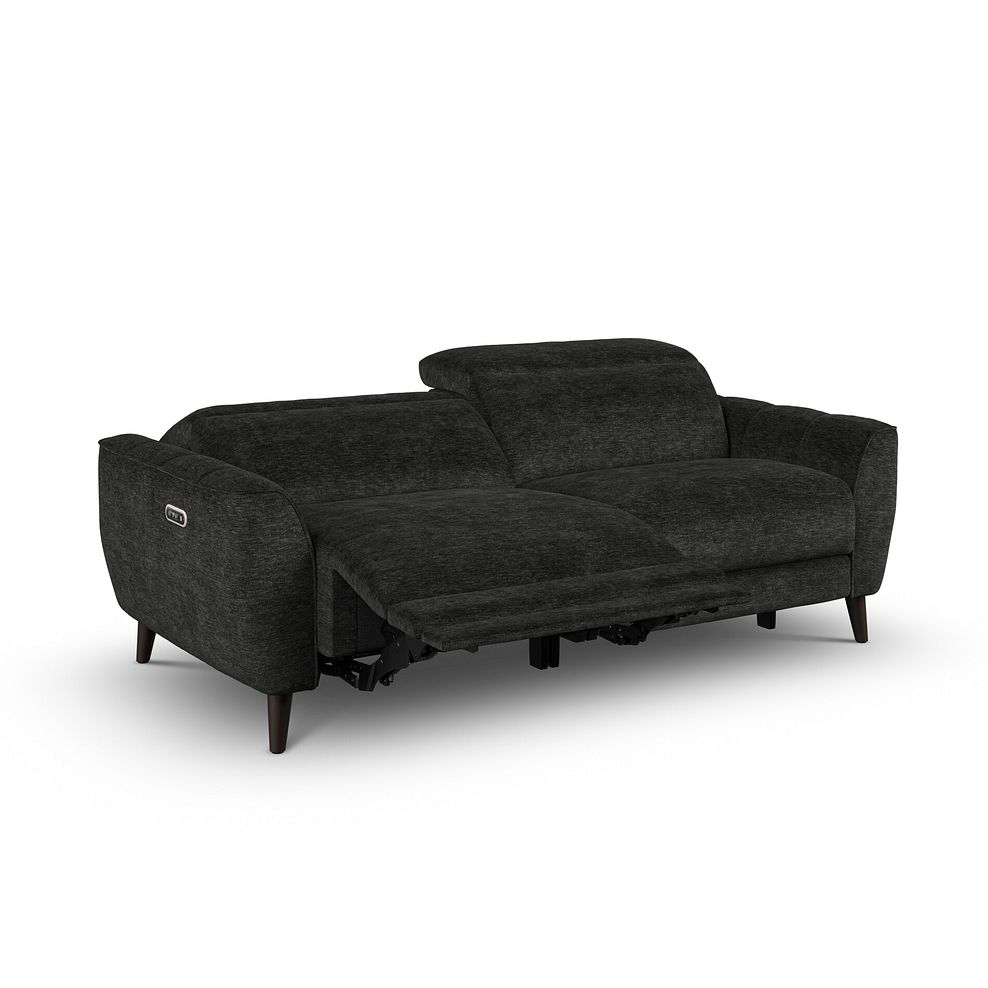 Emilia 3 Seater Electric Recliner Sofa with Power Ratchet Headrests in Montreal Slate Fabric 3