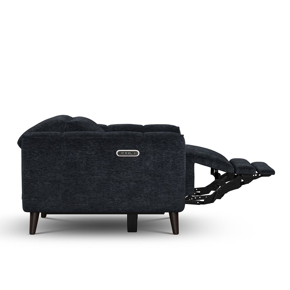Emilia Electric Recliner Armchair with Power Ratchet Headrest in Montreal Denim Fabric 5