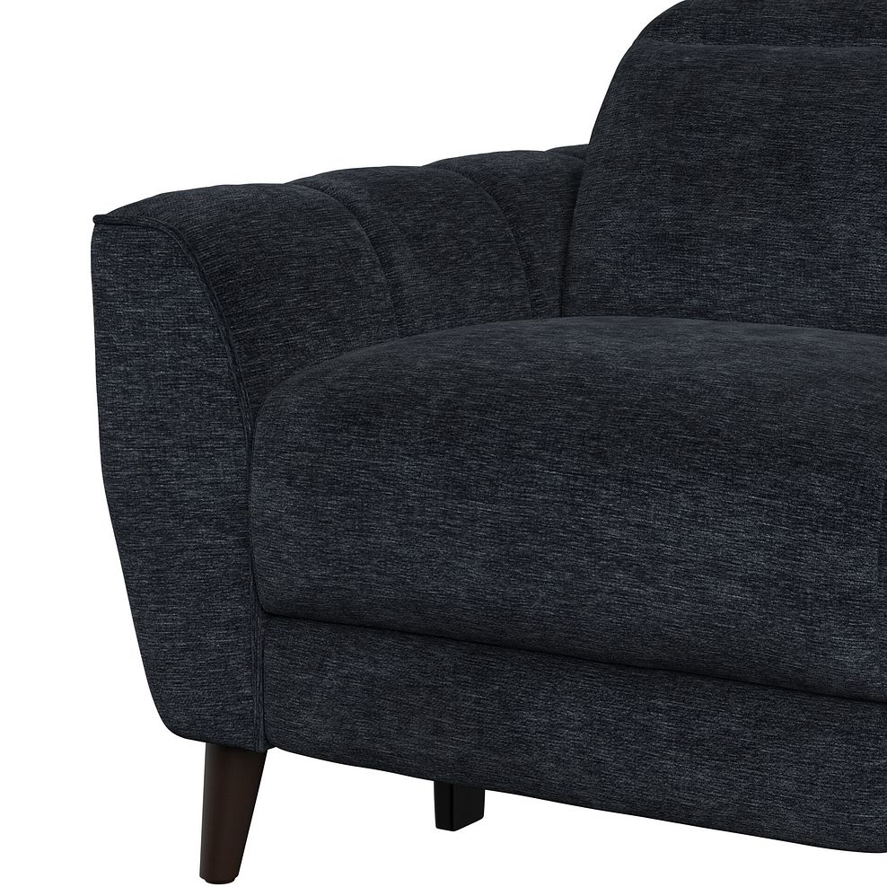 Emilia Electric Recliner Armchair with Power Ratchet Headrest in Montreal Denim Fabric 8