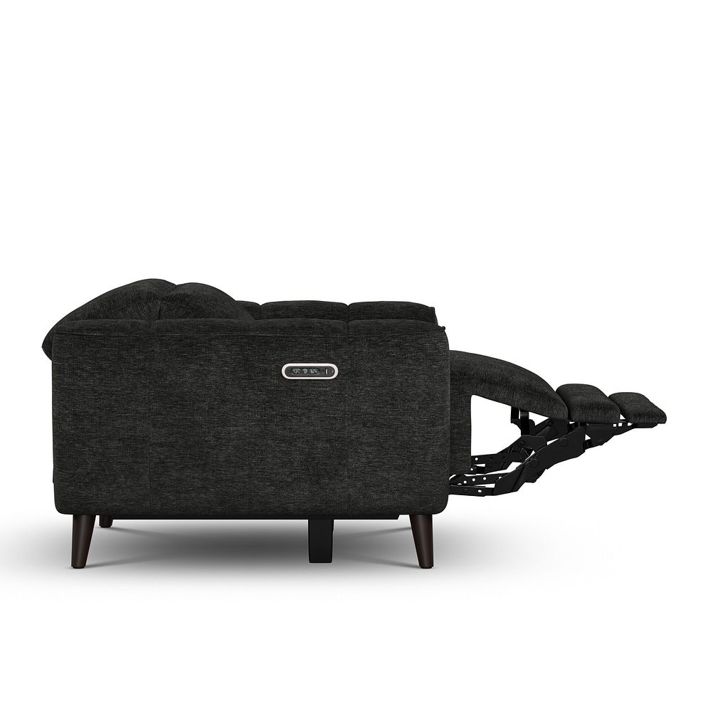 Emilia Electric Recliner Armchair with Power Ratchet Headrest in Montreal Slate Fabric 5