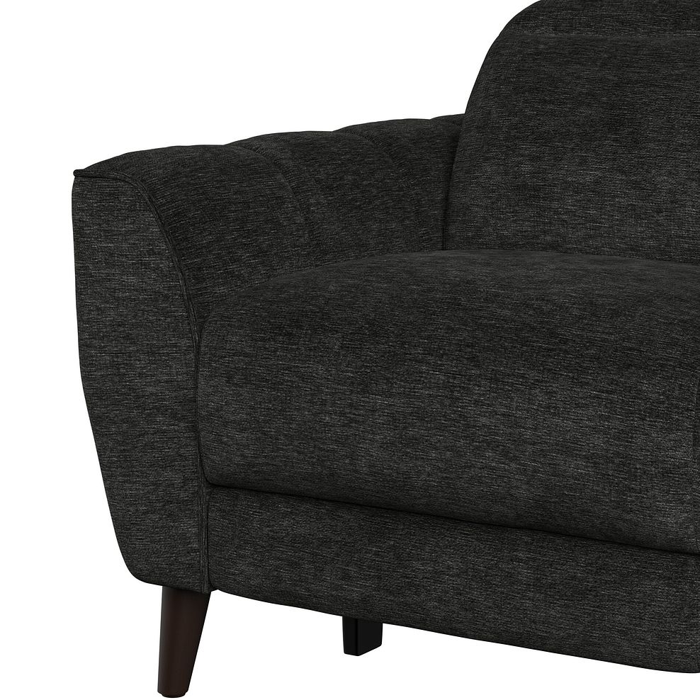 Emilia Electric Recliner Armchair with Power Ratchet Headrest in Montreal Slate Fabric 8