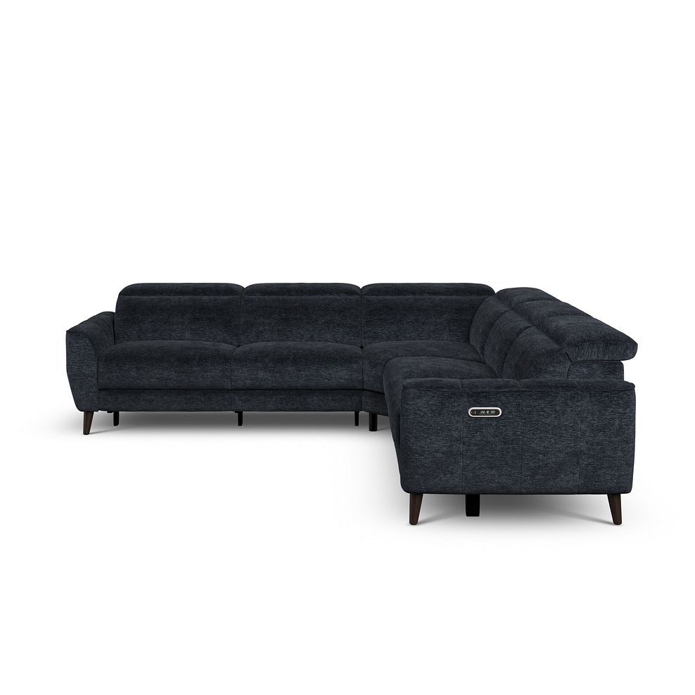 Emilia Large Corner Electric Recliner Sofa with Power Ratchet Headrests in Montreal Denim Fabric 2