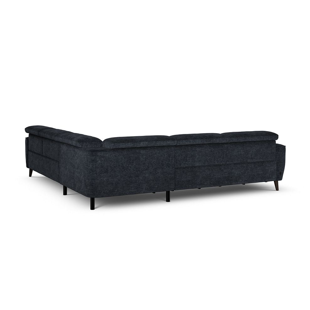 Emilia Large Corner Electric Recliner Sofa with Power Ratchet Headrests in Montreal Denim Fabric 5