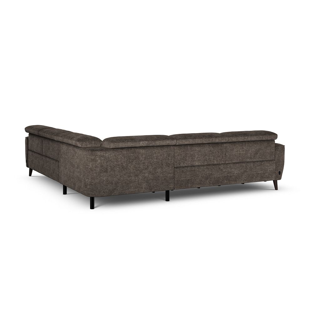 Emilia Large Corner Electric Recliner Sofa with Power Ratchet Headrests in Montreal Mole Fabric 5