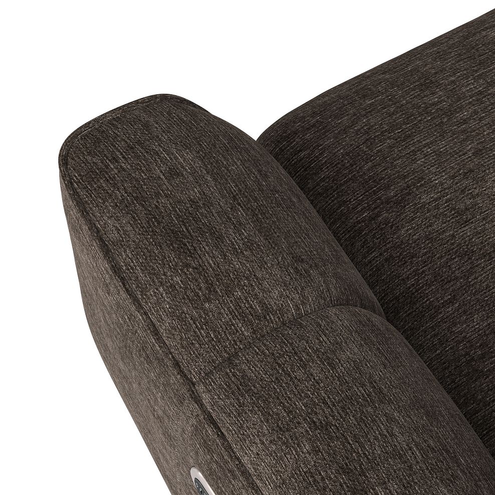 Emilia Large Corner Electric Recliner Sofa with Power Ratchet Headrests in Montreal Mole Fabric 9