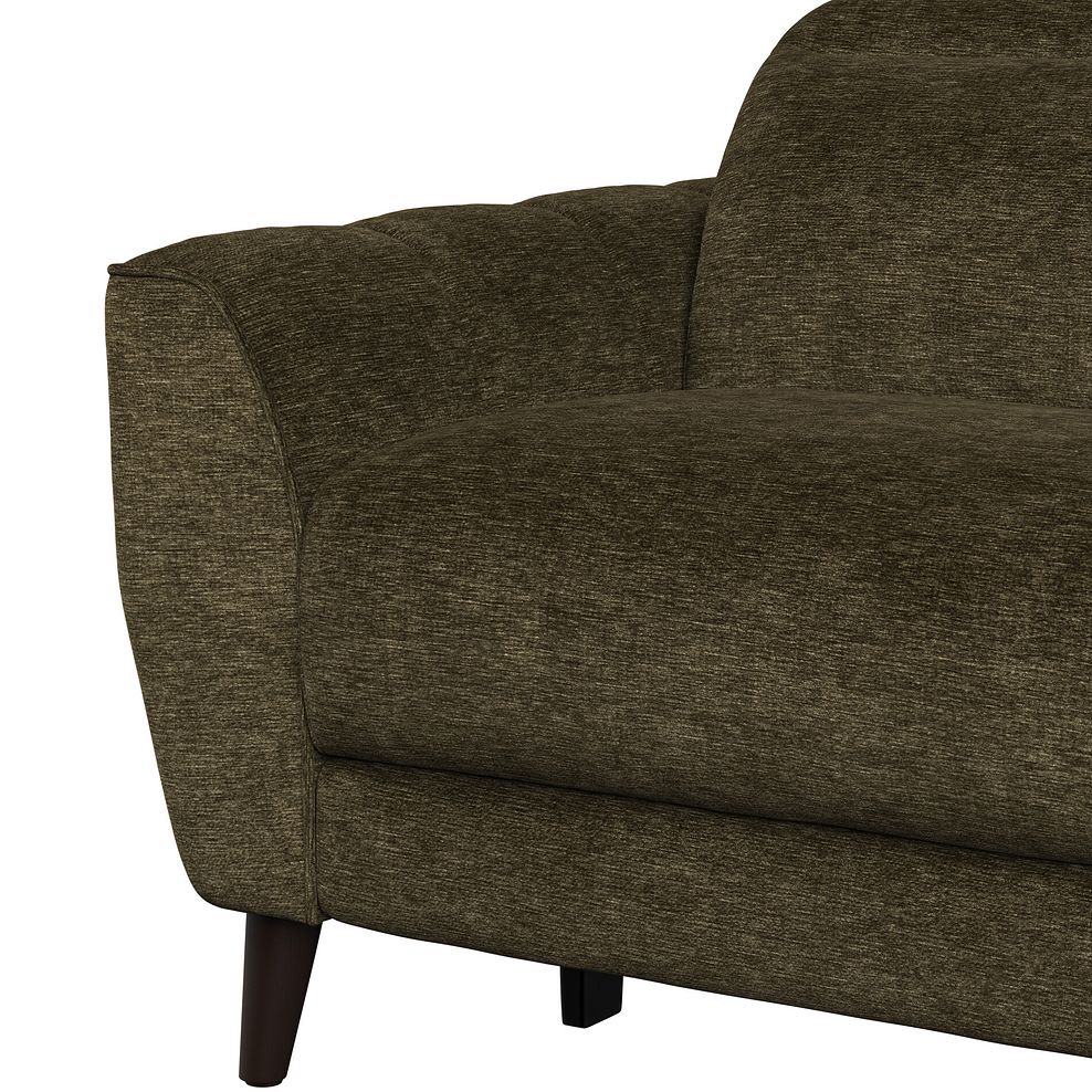 Emilia Large Corner Electric Recliner Sofa with Power Ratchet Headrests in Montreal Olive Fabric 8