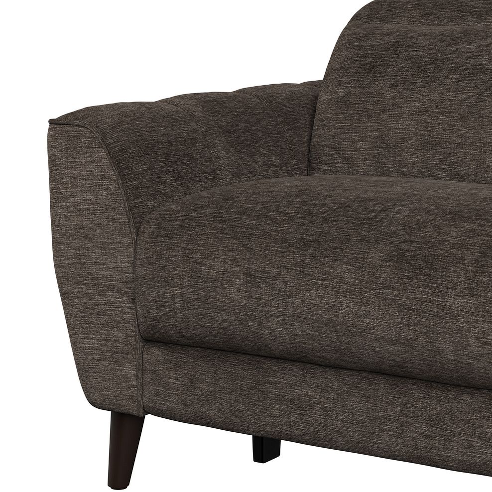 Emilia Left Hand Corner Electric Recliner Sofa with Power Ratchet Headrests in Montreal Mole Fabric 8