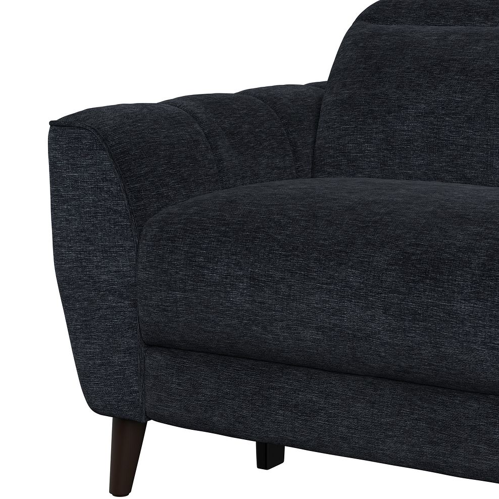 Emilia Right Hand Corner Electric Recliner Sofa with Power Ratchet Headrests in Montreal Denim Fabric 6