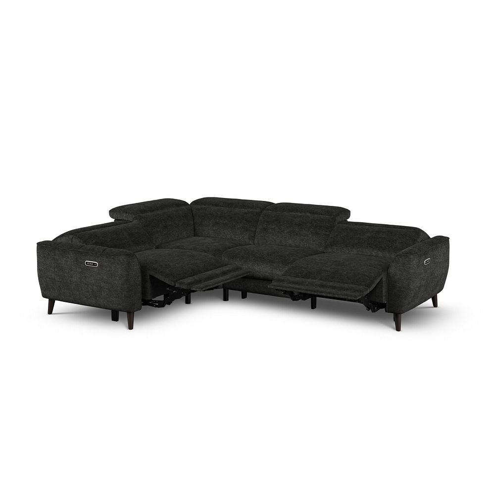 Emilia Right Hand Corner Electric Recliner Sofa with Power Ratchet Headrests in Montreal Slate Fabric 2
