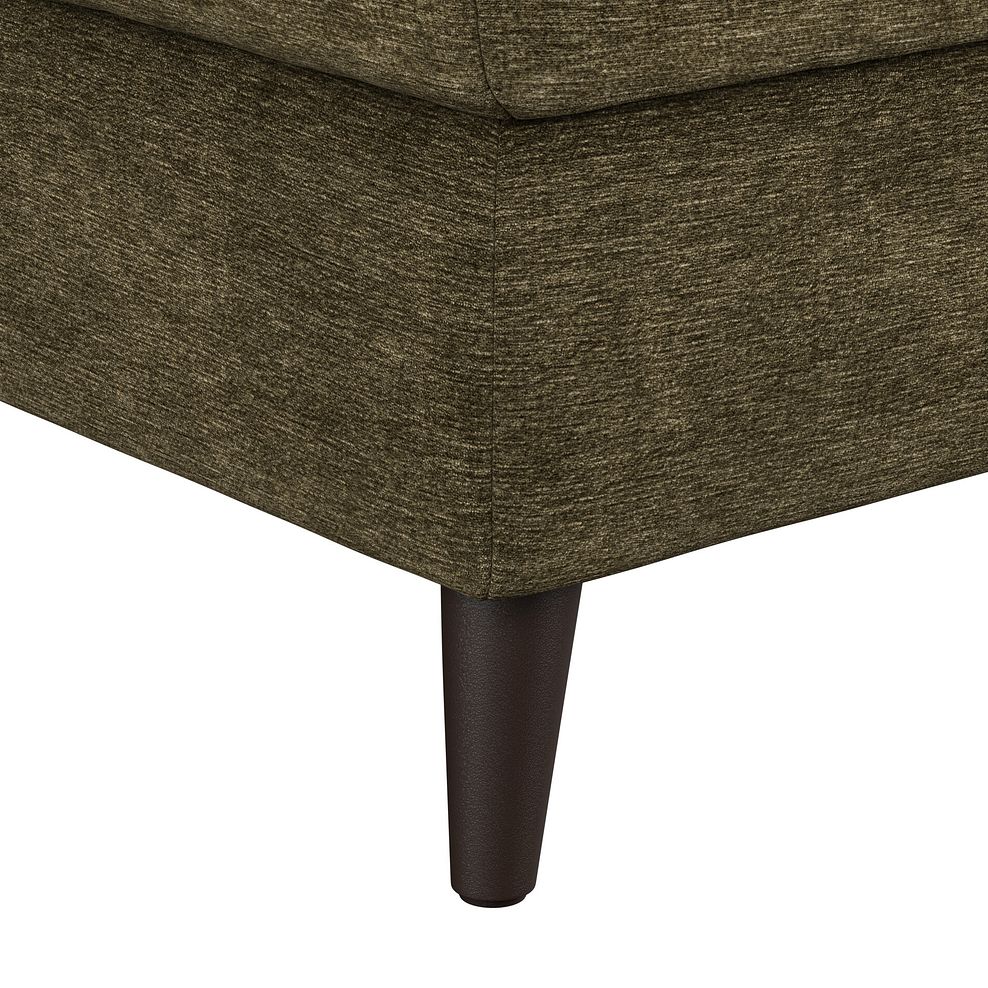 Emilia Storage Footstool in Montreal Olive Fabric 5