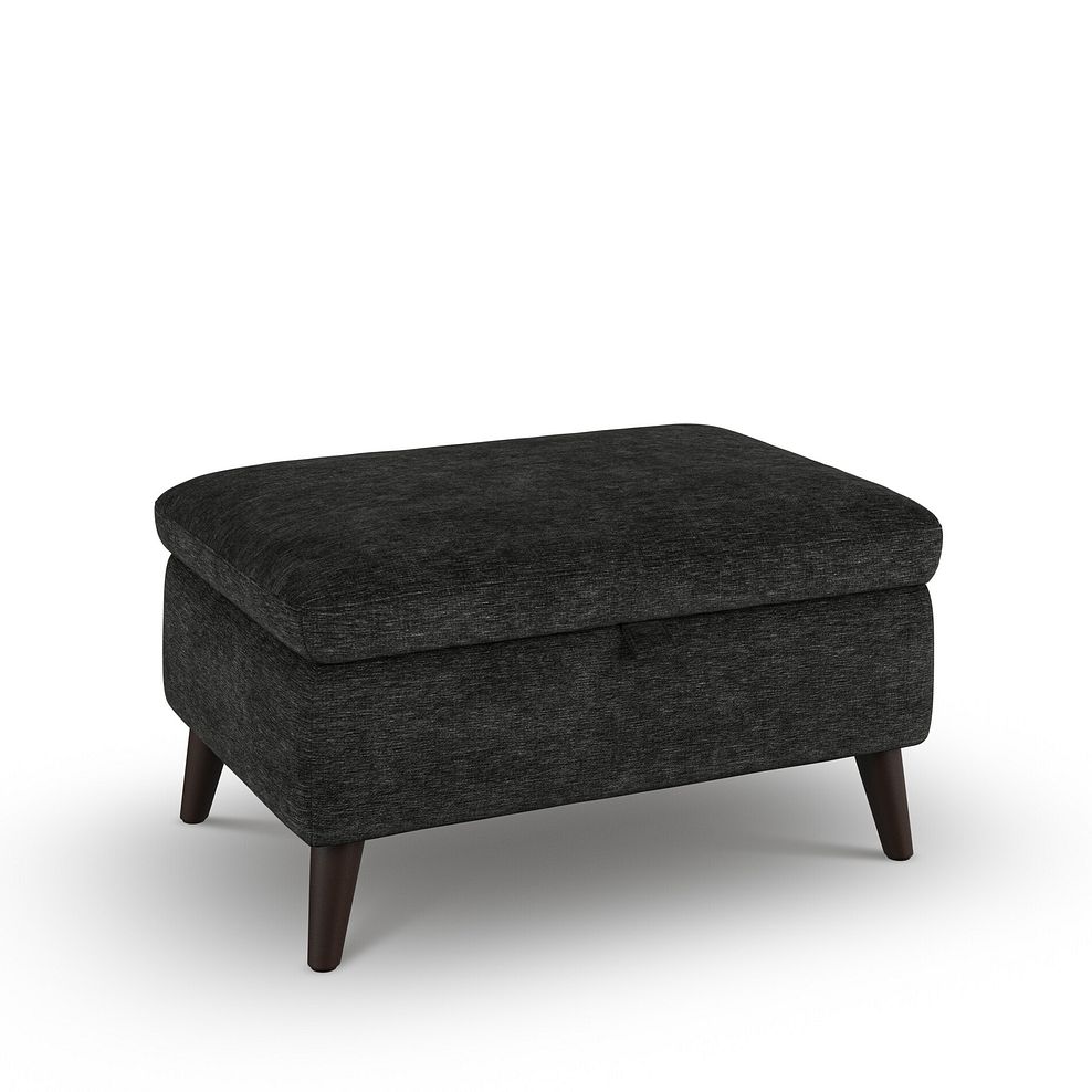 Emilia Storage Footstool in Montreal Slate Fabric 1