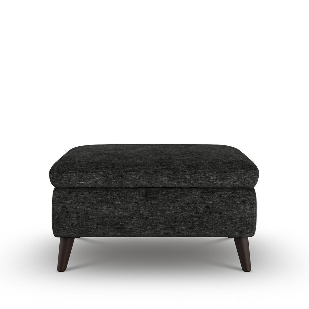 Emilia Storage Footstool in Montreal Slate Fabric 2