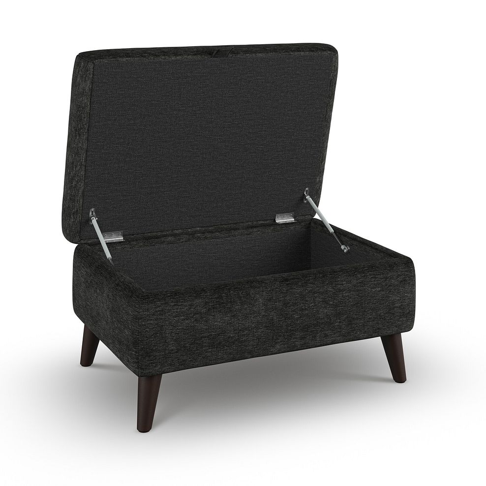 Emilia Storage Footstool in Montreal Slate Fabric 3