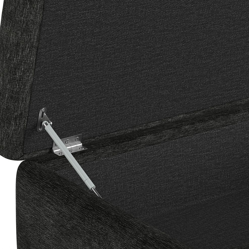 Emilia Storage Footstool in Montreal Slate Fabric 4