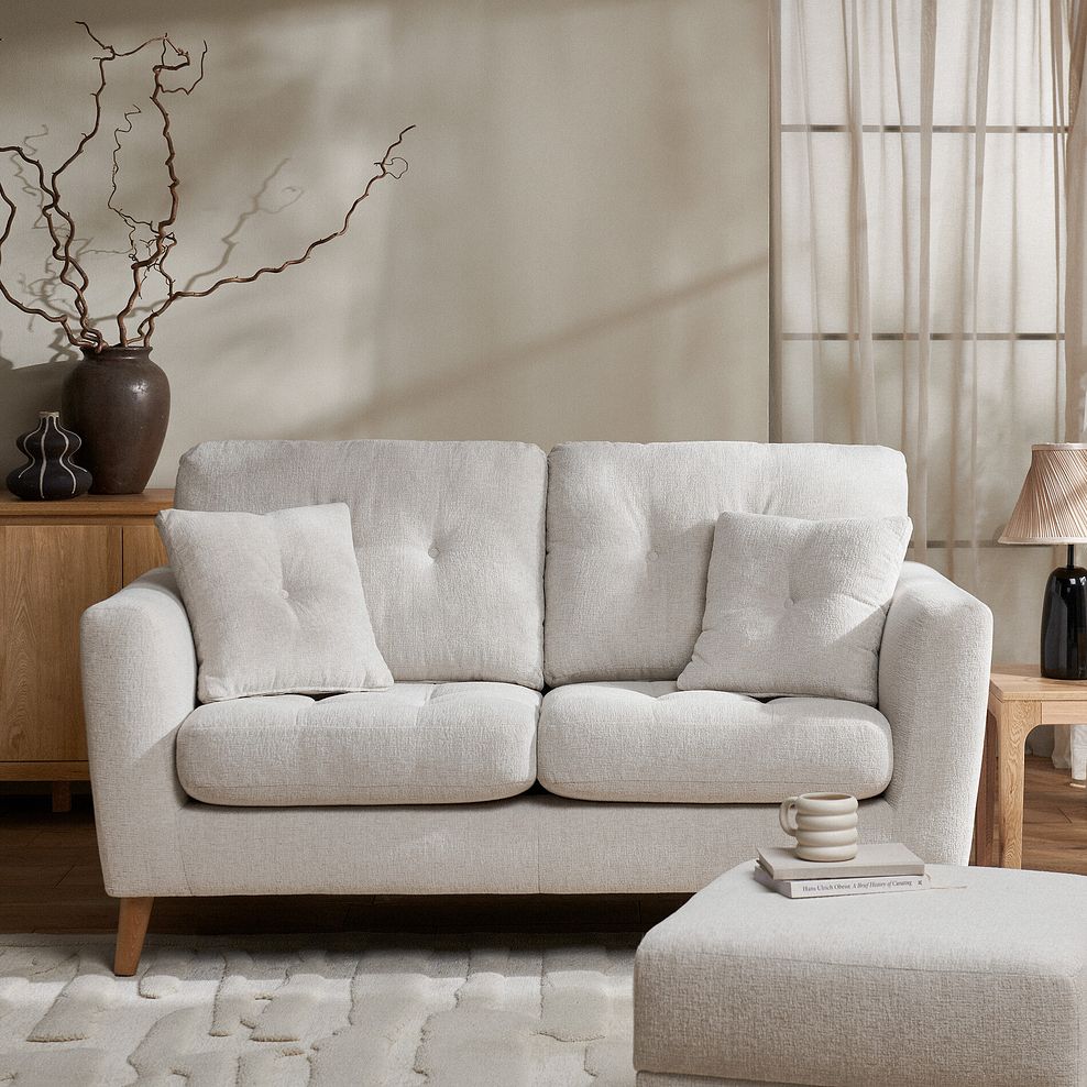 Eton 2 Seater Sofa in Cherub Cream Fabric 1