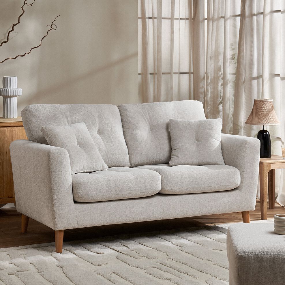 Eton 2 Seater Sofa in Cherub Cream Fabric 2