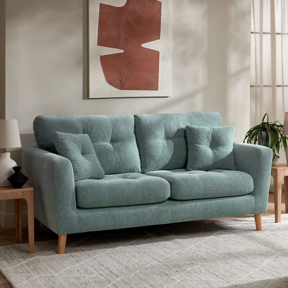 Eton 3 Seater Sofa in Cherub Duck Egg Fabric 2