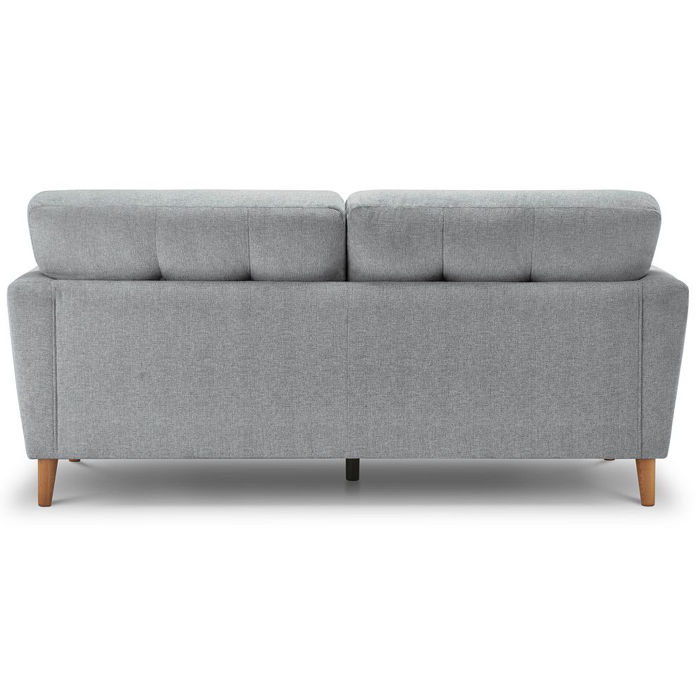 Eton 4 Seater Sofa in Cherub Silver Fabric 5