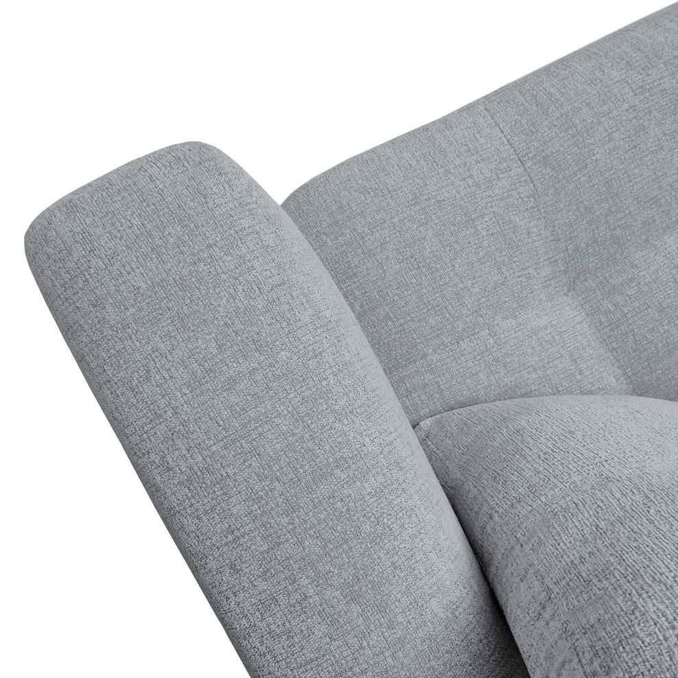 Eton 4 Seater Sofa in Cherub Silver Fabric 11