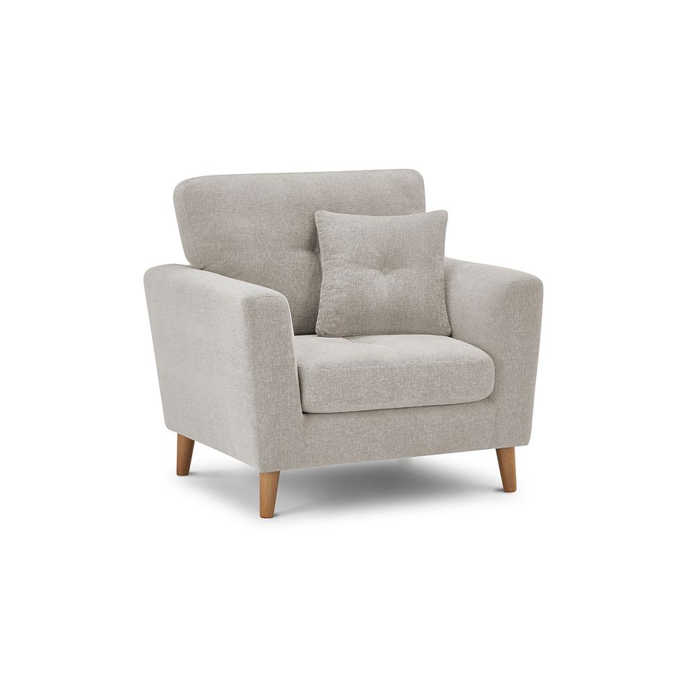 Eton Armchair in Cherub Biscuit Fabric 1