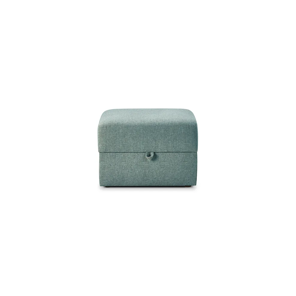 Eton Storage Footstool in Cherub Duck Egg Fabric 3
