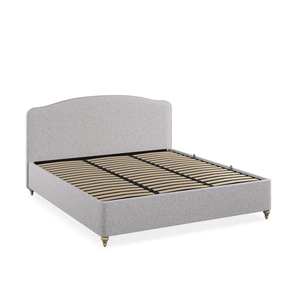 Evesham Super King-size Ottoman Storage Bed in Carina Dove Fabric 2