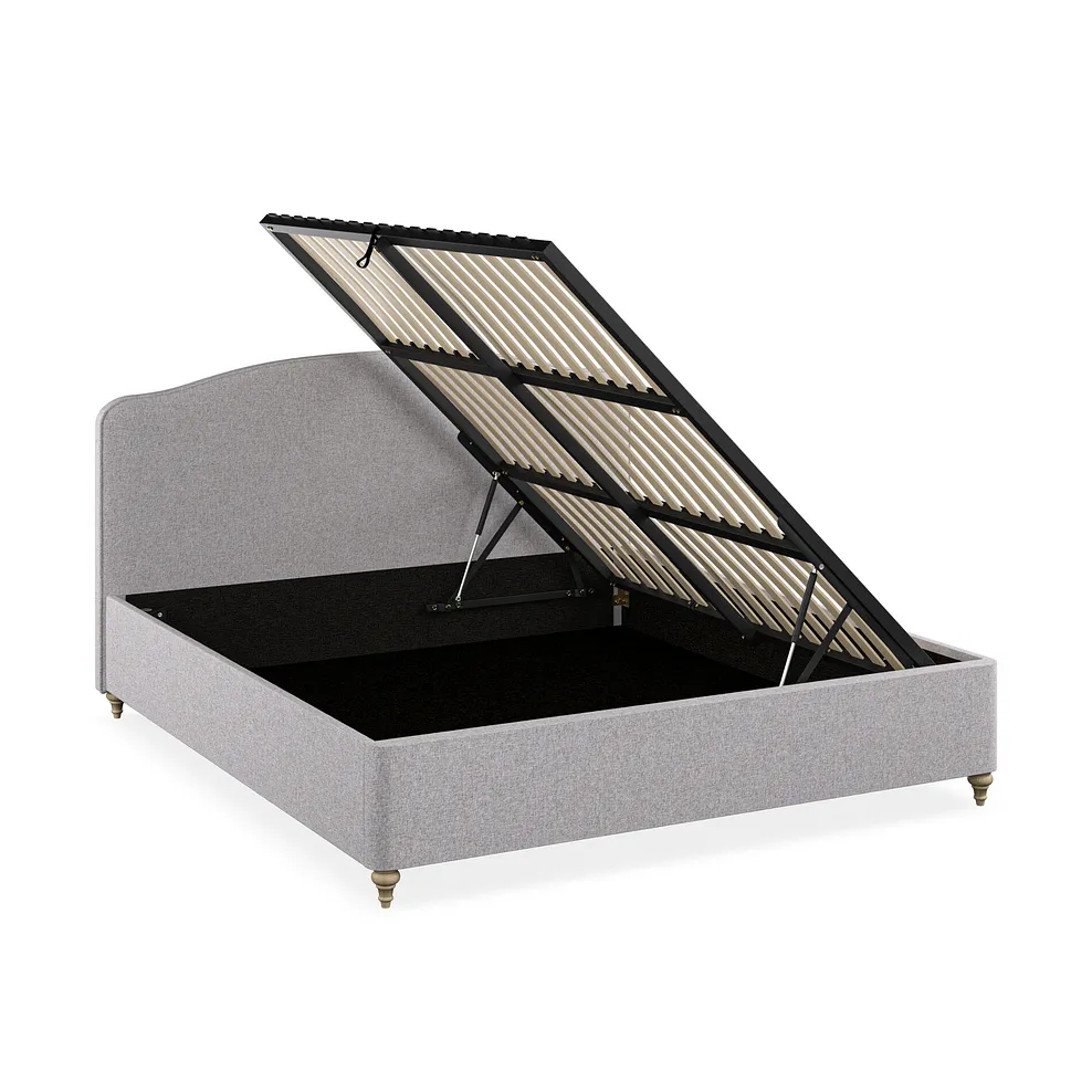 Evesham Super King-size Ottoman Storage Bed in Carina Dove Fabric 3