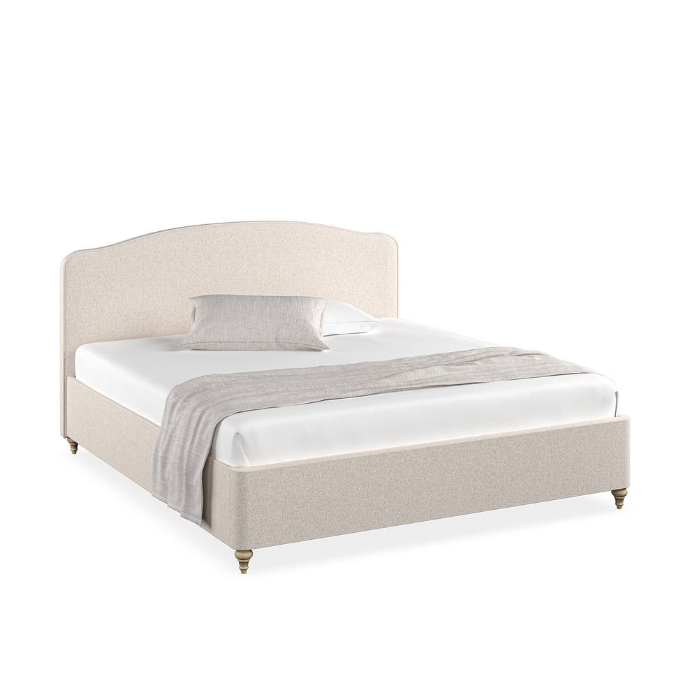 Evesham Super King-size Ottoman Storage Bed in Carina Parchment Fabric 4