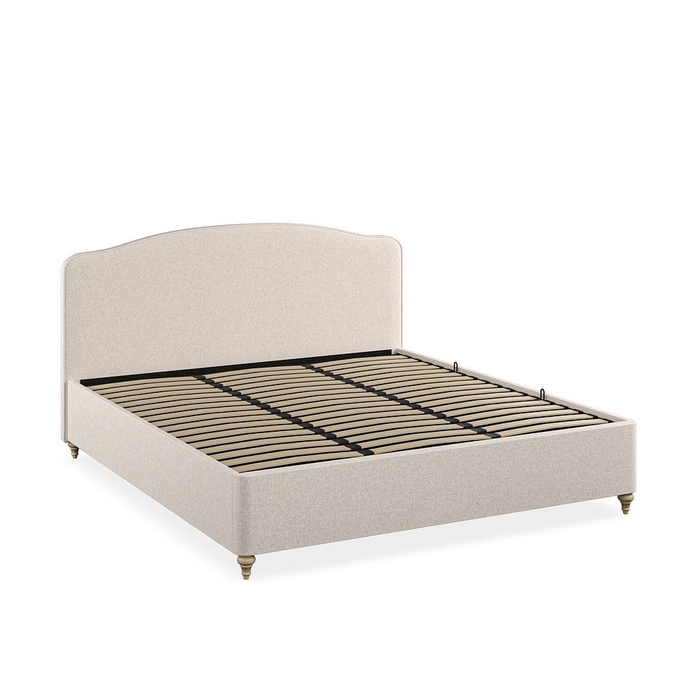 Evesham Super King-size Ottoman Storage Bed in Carina Parchment Fabric 5