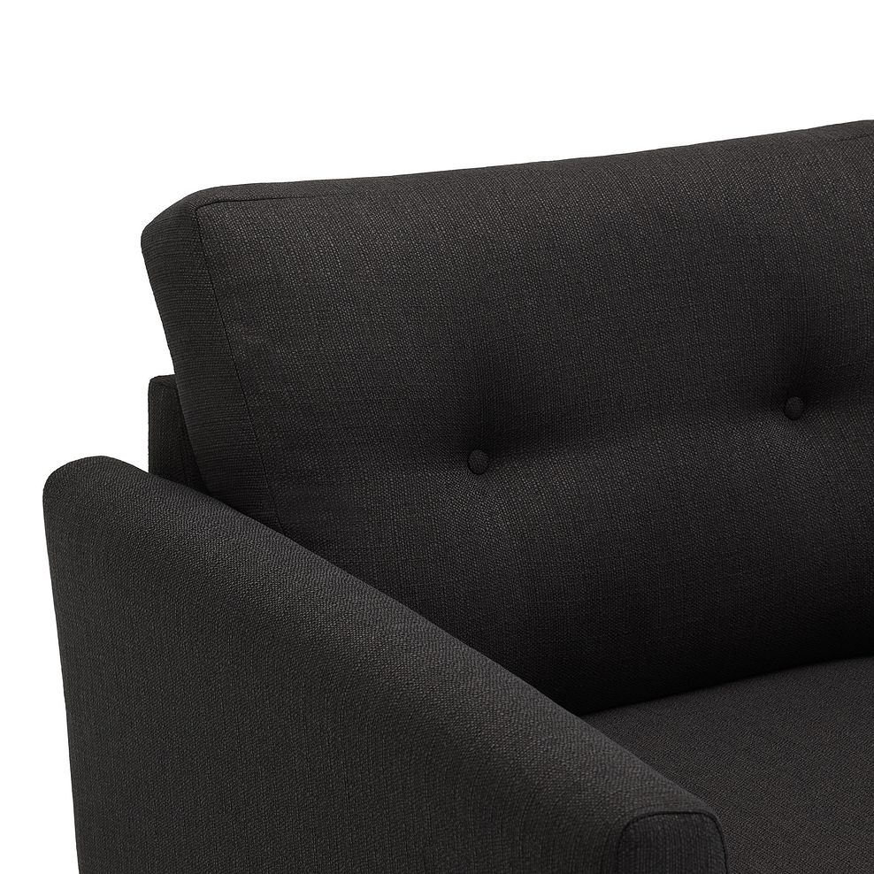 Evie 2 Seater Sofa in Charcoal Fabric 8