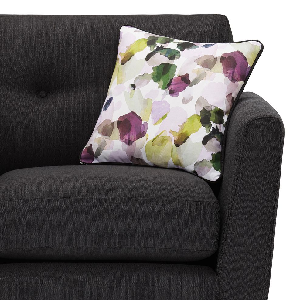 Evie 2 Seater Sofa in Charcoal Fabric 9