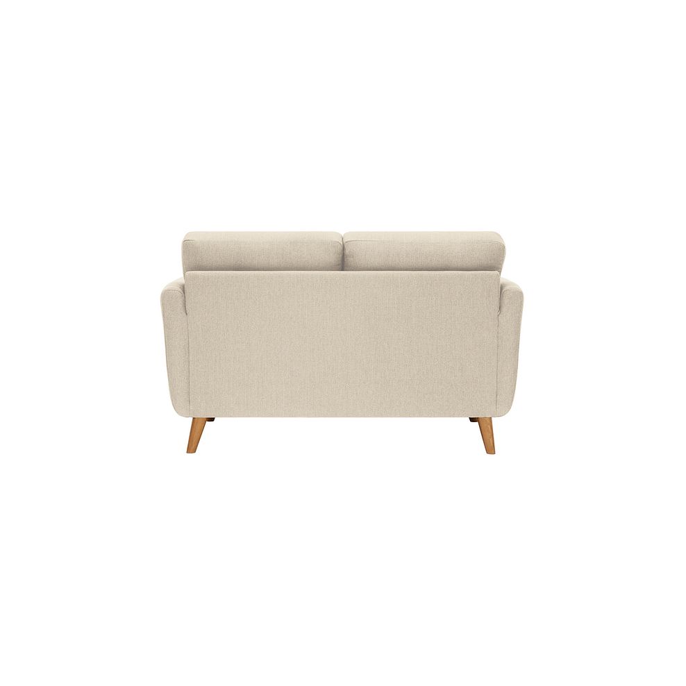 Evie 2 Seater Sofa in Ivory Fabric 3