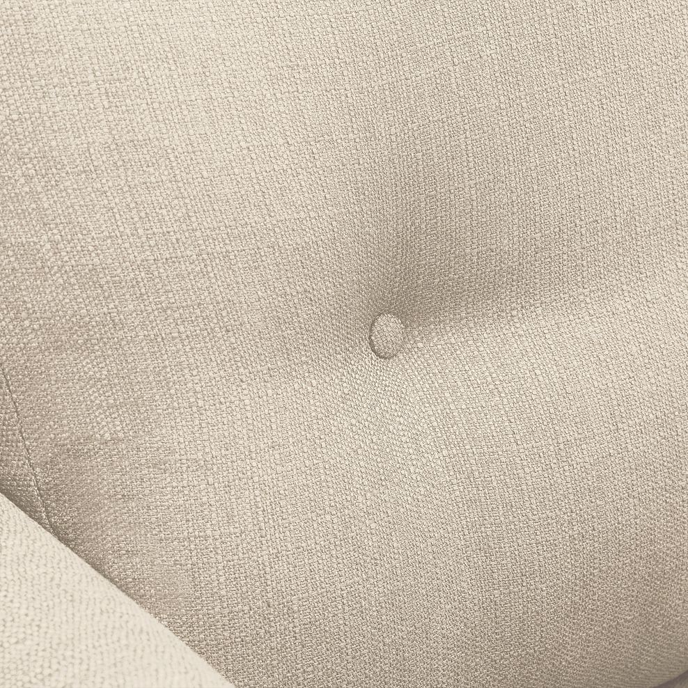 Evie 2 Seater Sofa in Ivory Fabric Thumbnail 5