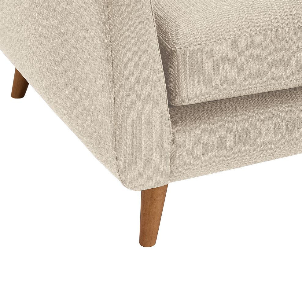 Evie 2 Seater Sofa in Ivory Fabric Thumbnail 4