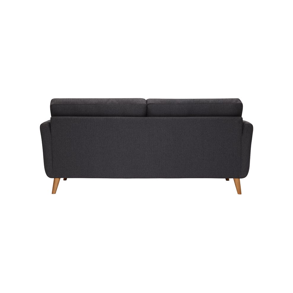 Evie 3 Seater Sofa in Charcoal Fabric Thumbnail 4