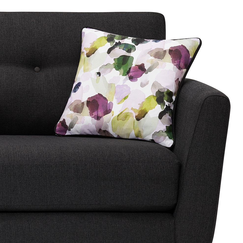 Evie 3 Seater Sofa in Charcoal Fabric 9