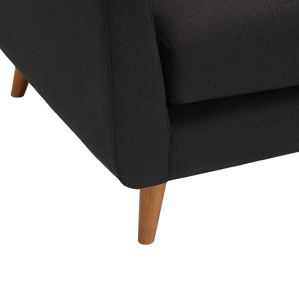 Evie 3 Seater Sofa in Charcoal Fabric Thumbnail 5
