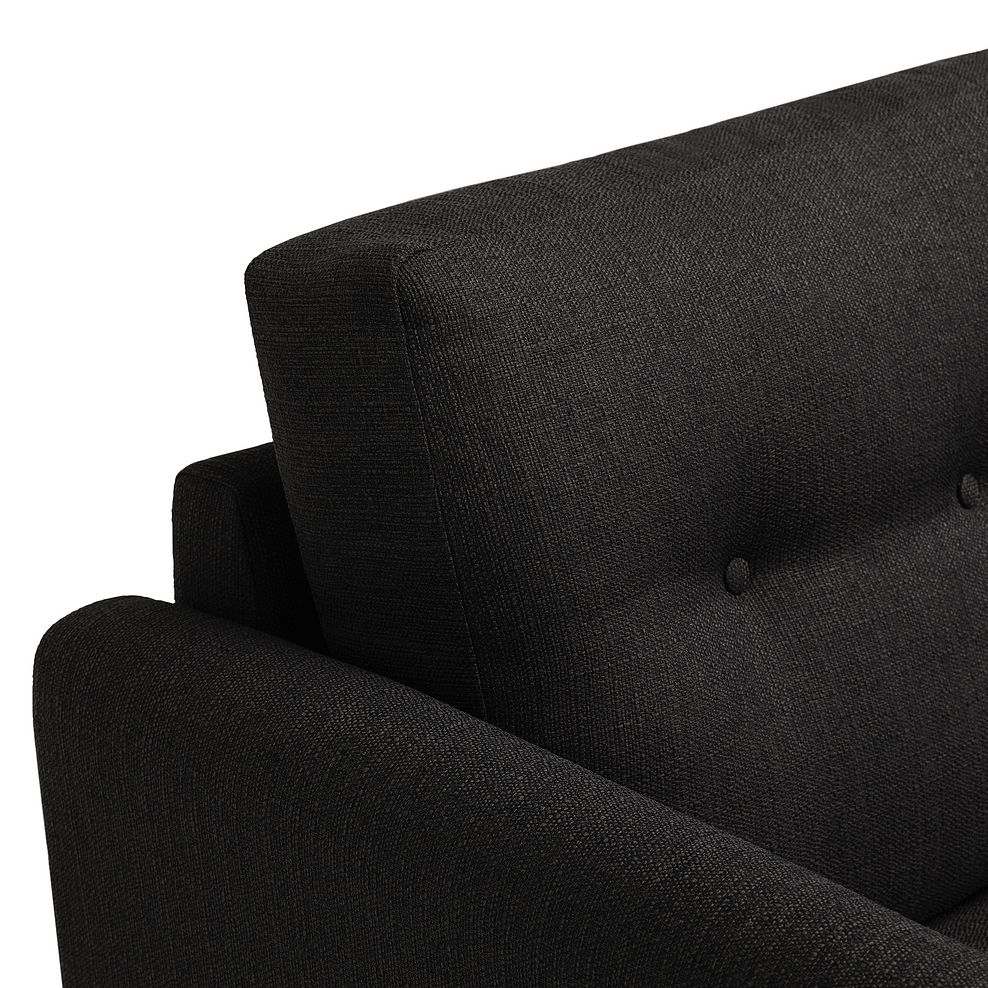 Evie 3 Seater Sofa in Charcoal Fabric 8
