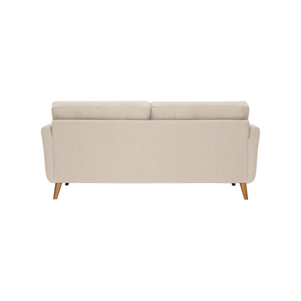 Evie 3 Seater Sofa in Ivory Fabric Thumbnail 3